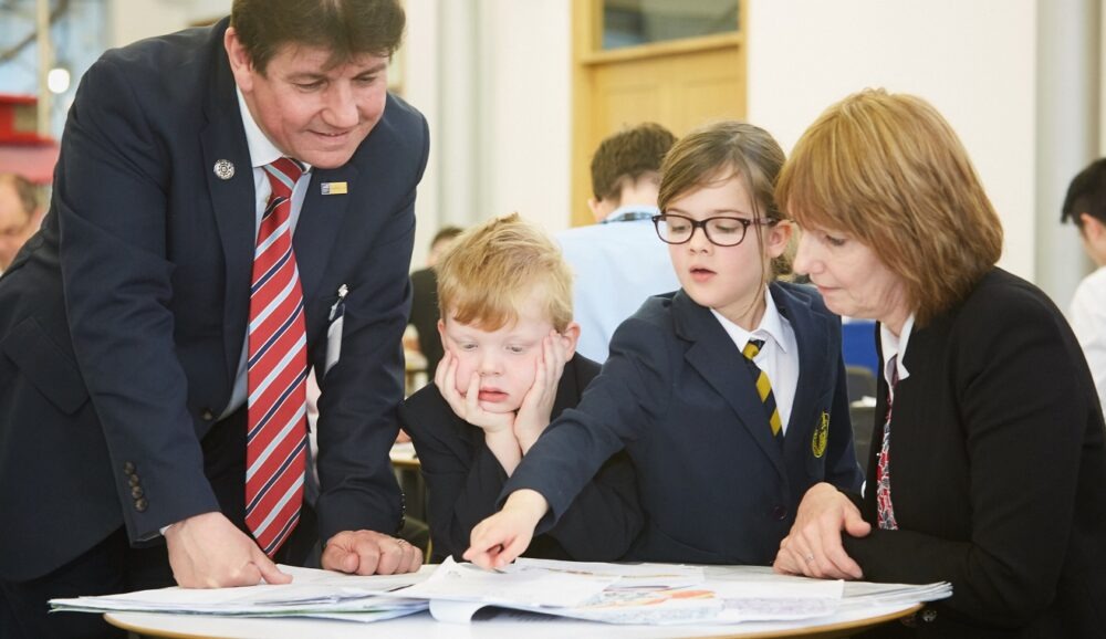 Primary Engineer - Dr Susan Scurlock MBE with school students